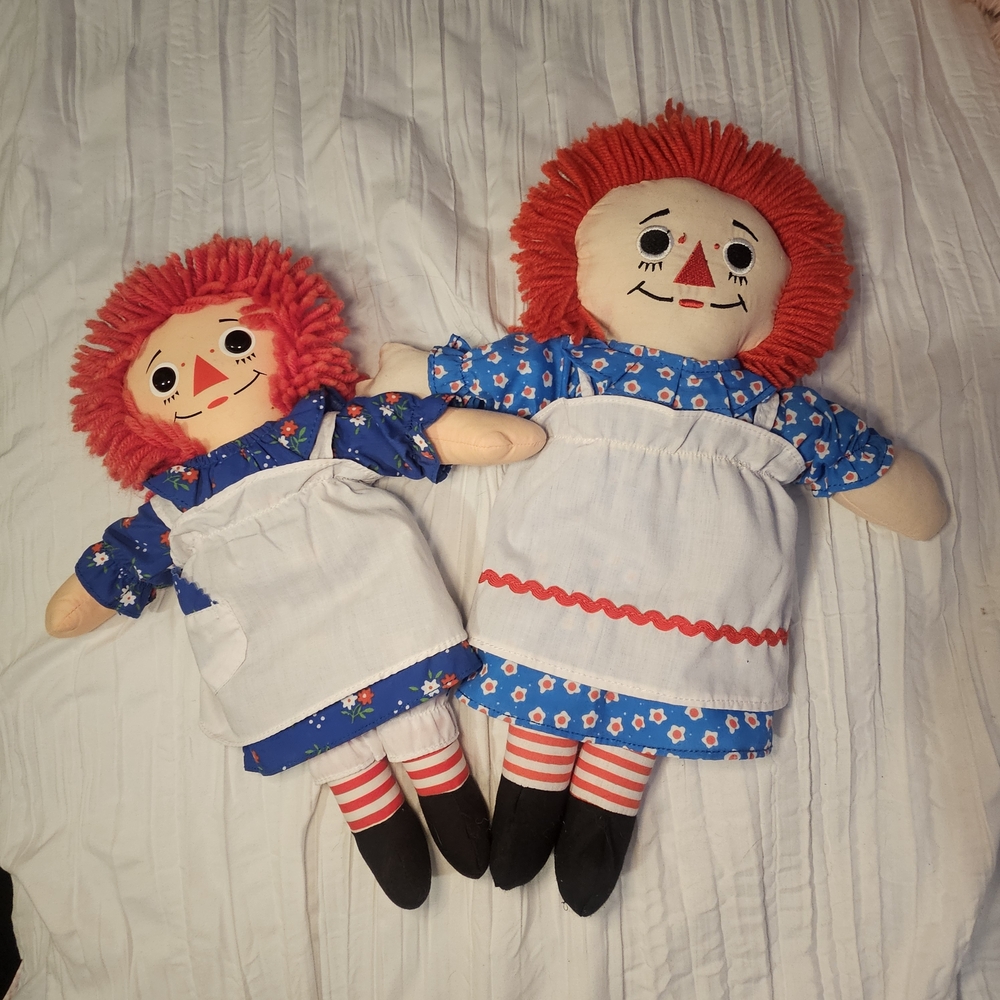 Authentic Hasbro Raggedy Ann Dolls.  1996 & 2015